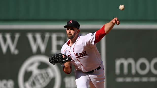 Aug 26, 2023; Boston, Massachusetts, USA; Boston Red Sox starting pitcher James Paxton (65) pitches during the first inning against the Los Angeles Dodgers at Fenway Park. Mandatory Credit: Bob DeChiara-USA TODAY Sports  